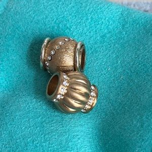 Brighton Rare Gold Beads (Bundle of 2) Shiny Crystals